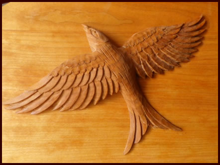 Bird Relief Carving